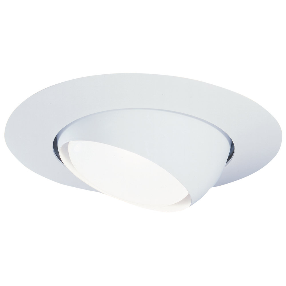 6'' White Adjustable Recessed Trim Halo