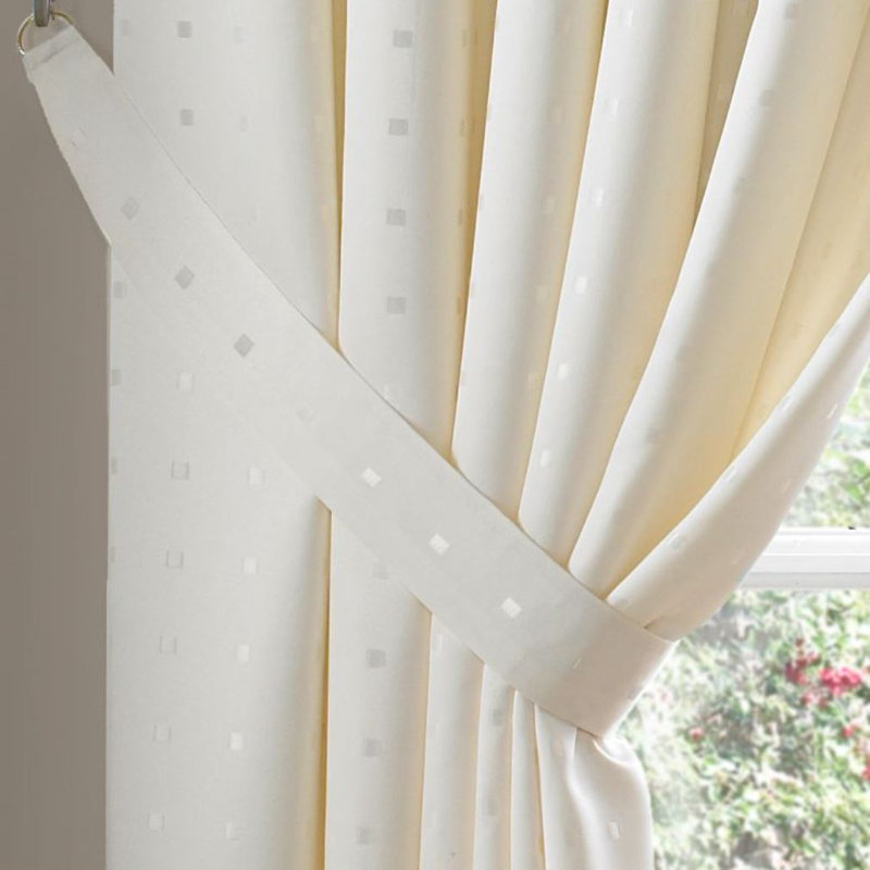 Norush Madison Pencil Pleat Curtains, Cream, 168cm Width x 137cm Drop