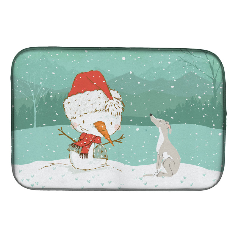 Snowman Christmas, Italian Greyhound