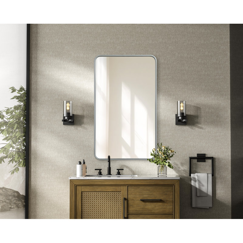 Miroir Erath, Argent argent, 40 po x 24 po