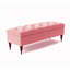 Safar Wide Tufted Rectangle Ottoman Storage Bench – Upholstery Plush Velvet Shoe Bench with Black Turned Wooden Legs-108634783-111753549