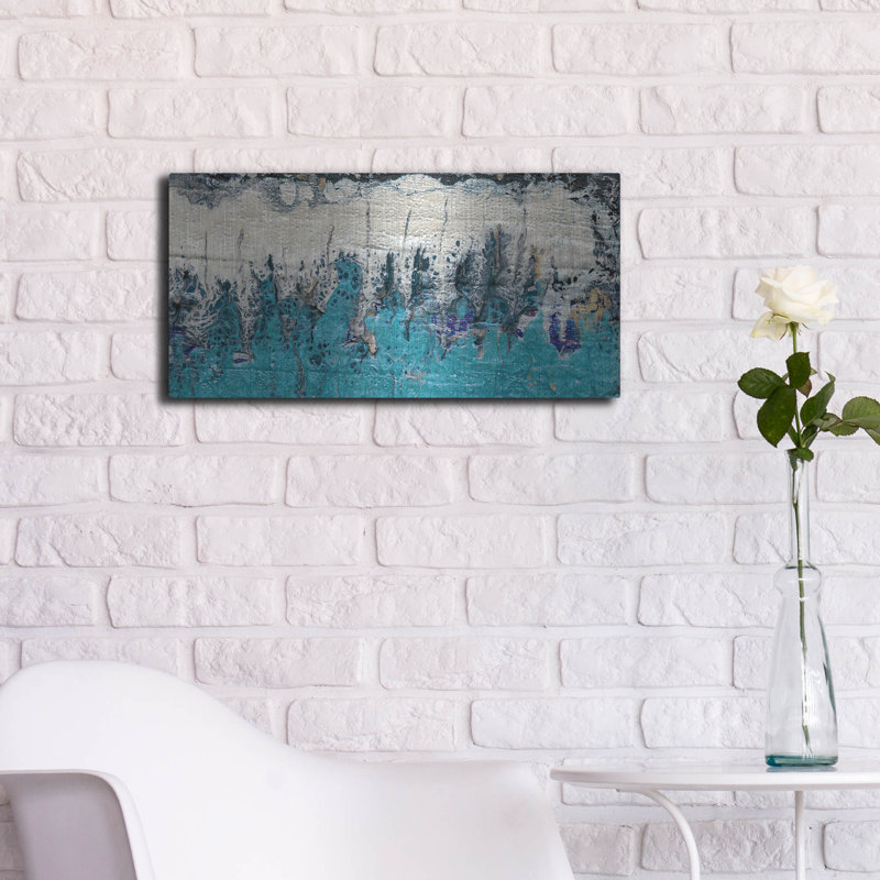 «Bering Strait 2» par Alicia Ludwig, art mural en métal luxueux, 24 po x 12 po, H 12 po x l 24 po