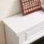 Foyer électrique blanc l 41,7 po x P 14 po, compact et fonctionnel, télécommande, intensité de flamme réglable, apparence élégante, surface lisse, design 3D, style classique, effets réalistes
