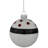 3'' Striped Glass Ball Ornament