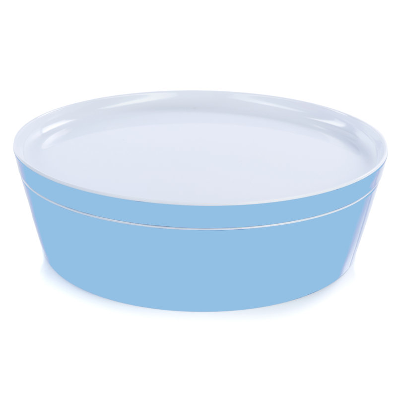 Petit bol de service en mélamine Rimini, Bleu, 10.25"
