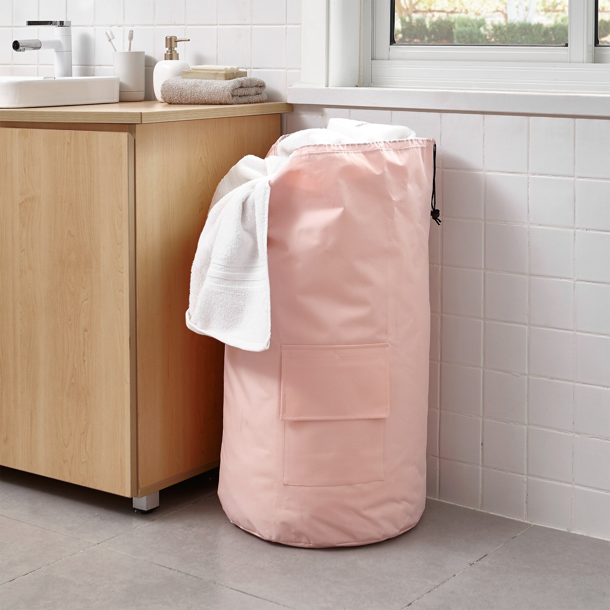 Pink Laundry Backpack - Dorm laundry stuff dorm room laundry supplies  college laundry bags dorm items stuff for college dorm rooms