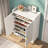 Shoe Cabinet with Adjustable Shelves and Doors-1240192719