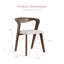 Chaises d'appoint en bois massif Rozella