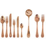 Diana Flatware Set - 39 Pieces - Gold