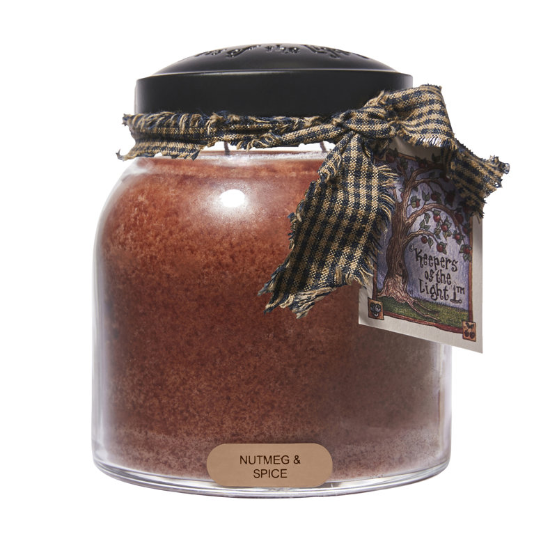 A Cheerful Candle LLC Nutmeg And Spice Scented Jar Candle