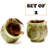 1.5 oz. Handmade Marble Glass Set