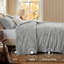Ensembles d'édredon pour grand lit - 3 pièces de literie en molleton gris clair moelleux, esthétique rayée confortable pour les chambres modernes et les chambres d'amis, décoration intérieure de luxe toutes saisons-110437409-105492178