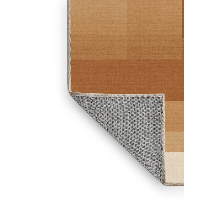Tapis ombré moderne élégant et chic lavable à la machine Pantelis, 5 x 8