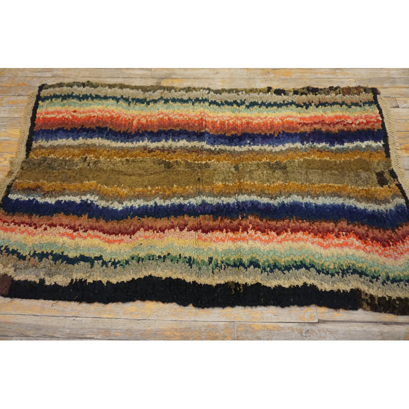 Tapis antique en laine Shaker