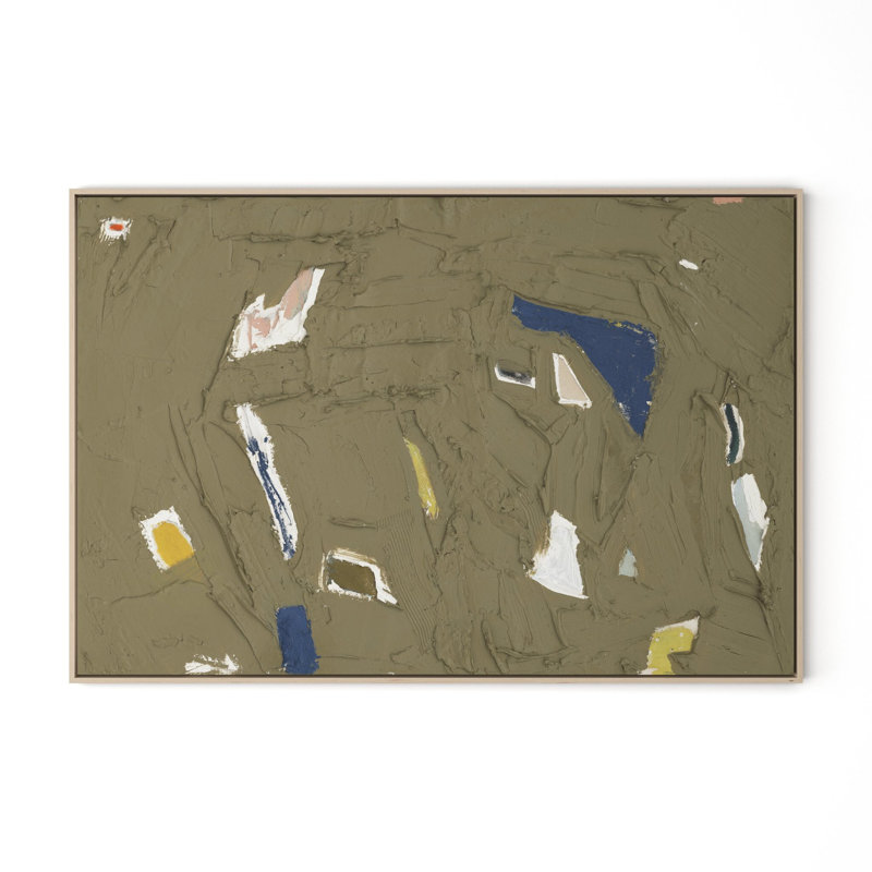 She's Electric Painting by Allison Rohland, 27.5" H x 40" W, Beige