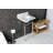 Kingston Brass Edwardian 19-Inch Carrara Marble Console Sink with Brass Legs (8-Inch, 3-Hole)-125783082-125783087