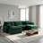 Kaoruko Oversized Modular Cushioned Sofa With Conversible Ottoman, 3-seater Sofa With 2 Footstools-103484711