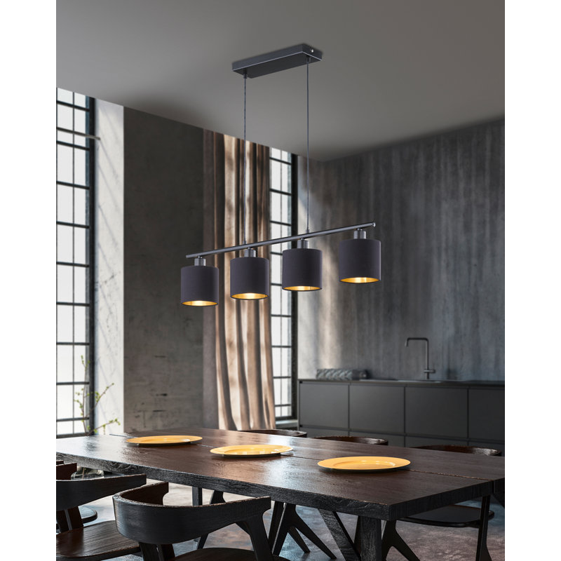 Norhad 4 - Light Kitchen Island Pendant, Black