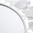 30.5"Eden Gingko Leaf Round Wall Mirror White