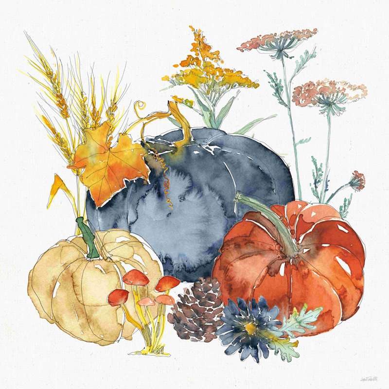 «Fall Flair III» par Anne Tavoletti, peinture sur toile tendue, H 30 po x l 30 po