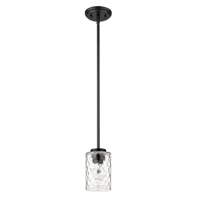 Luminaire suspendu cylindrique à 1 lumière