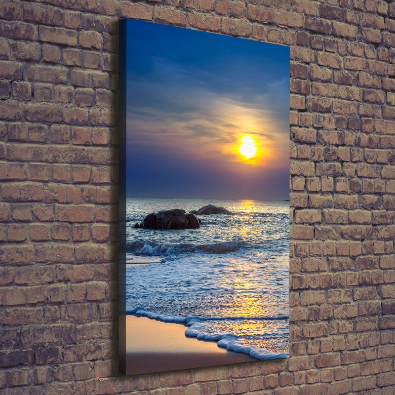 Sunset Beach - Wrapped Canvas Print