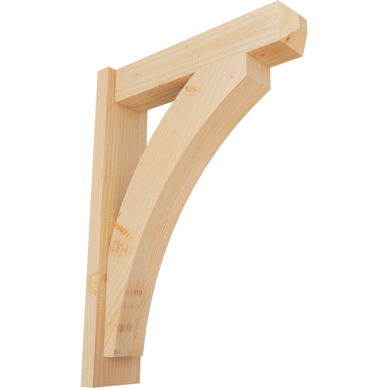 Persienne en bois rustique Thorton Craftsman, Sapin Douglas de 5 1/2 po (lisse),  P 22 po x H 30 po 