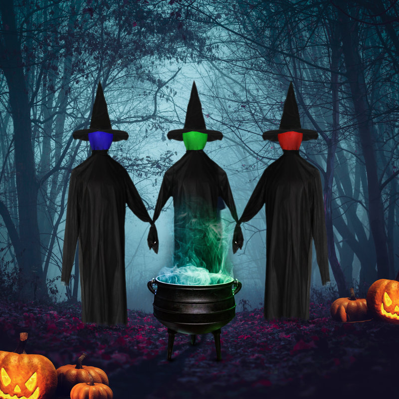 Idée de décoration d'Halloween pour sorcières 3 pièces Idella