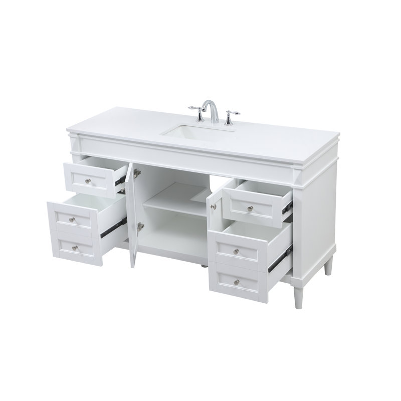 Meuble-lavabo simple 60 po Tenafly, Blanc