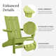 Ratcliff High-Density Polyethylene (HDPE) Outdoor Adirondack Chair Set