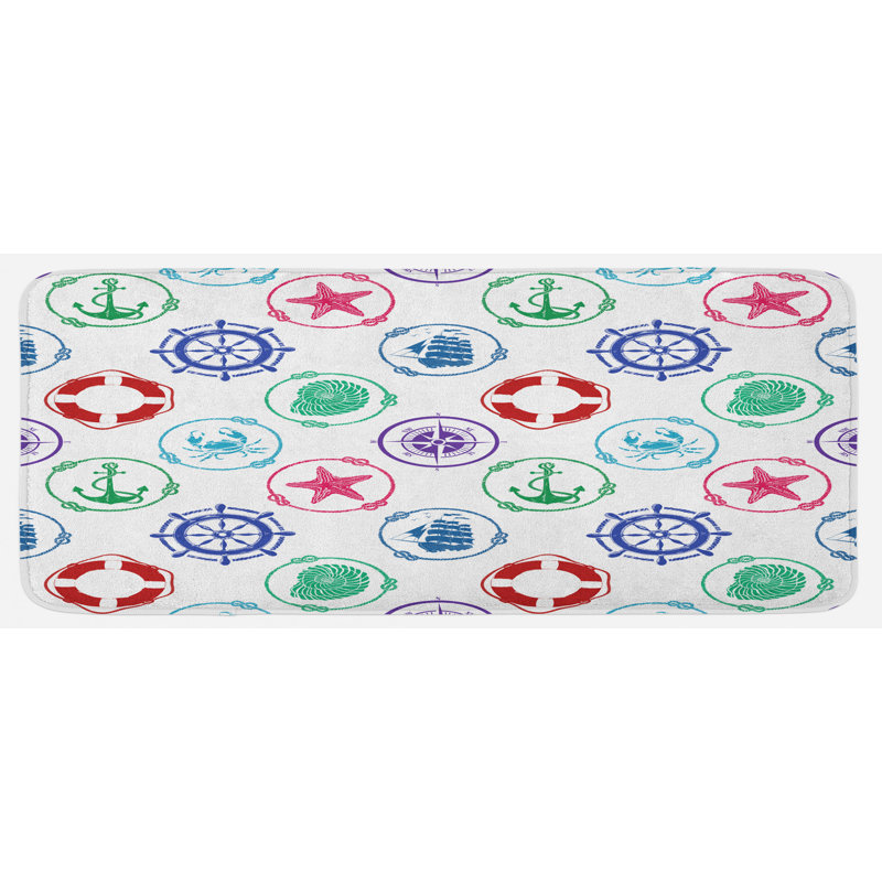Tapis de cuisine de roue de navires