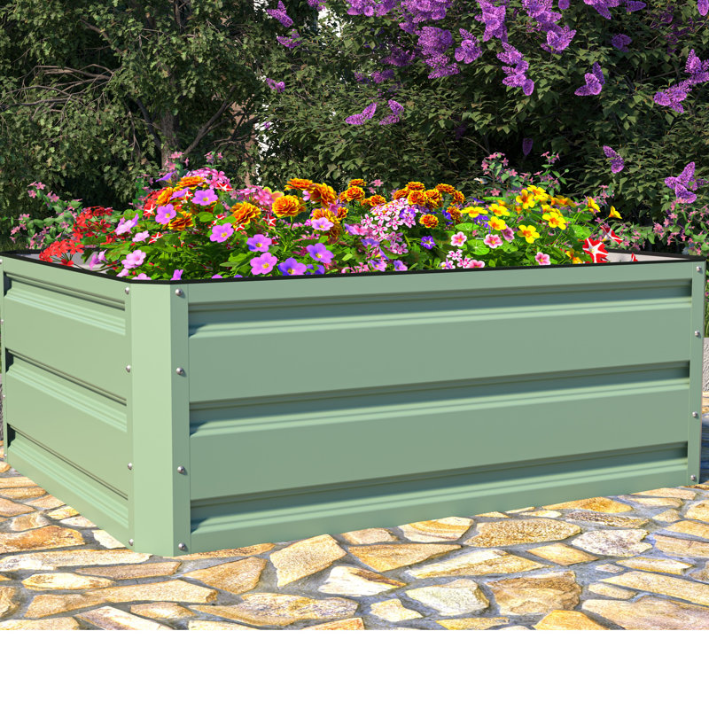 Hub Metal Raised Garden Bed, 30cm H x 80cm W x 60cm D, 1