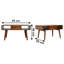 Gaige Solid Wood Four Leg Coffee Table with Storage