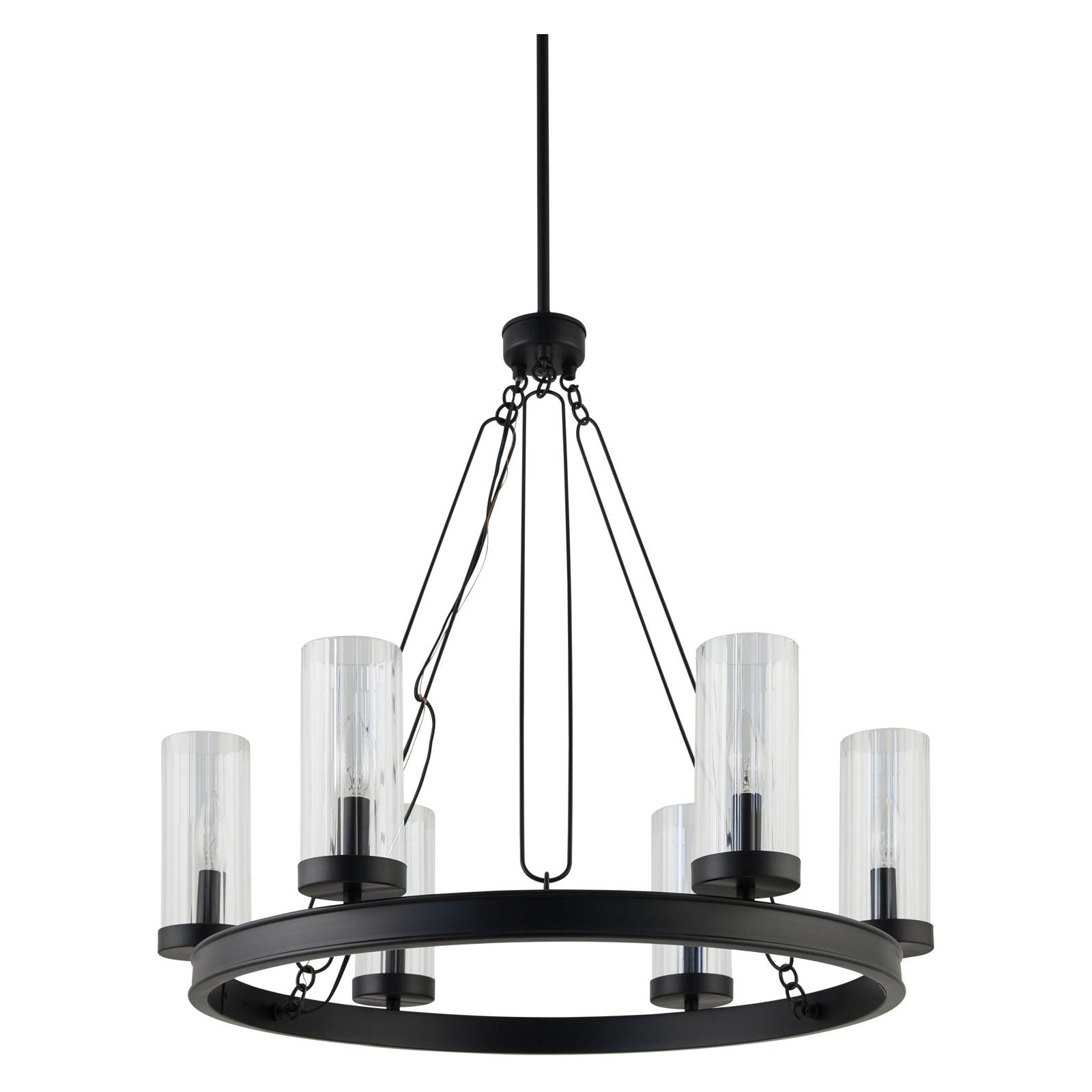 Patterson Chandelier, Matte Black