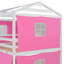 Lit superposé en bois avec tente, pour le jeu et le sommeil des enfants, design durable et élégant-1096609142-1096609143
