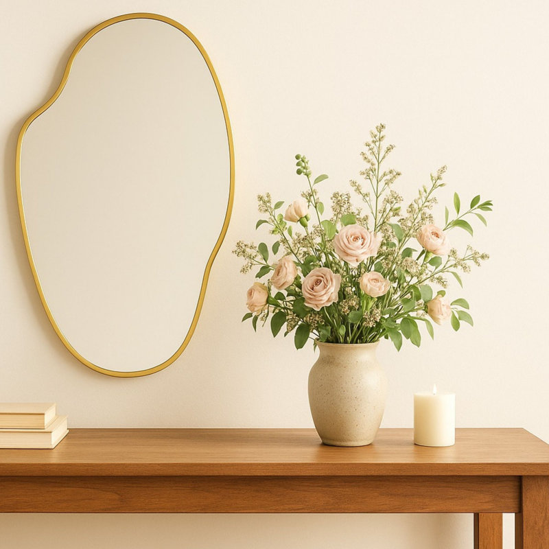 Miroir mural asymétrique irrégulier Vallia