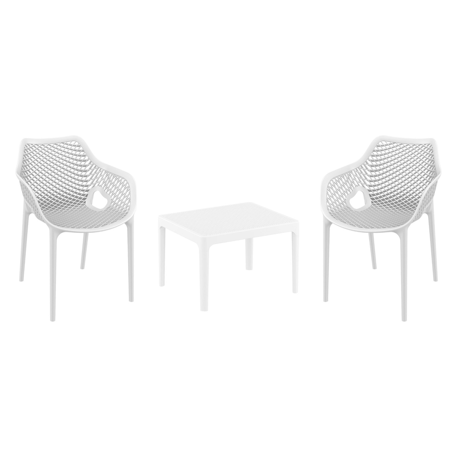 Farrah 2-Person Patio Seating Group, White