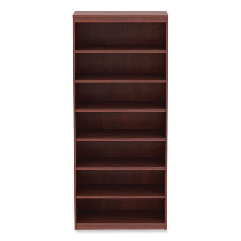 Valencia Cherry Red Square Corner Bookcase with Generous Shelves