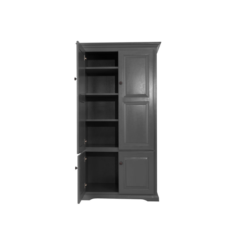 Severa 71.5'' Kitchen Pantry, Iron Ore