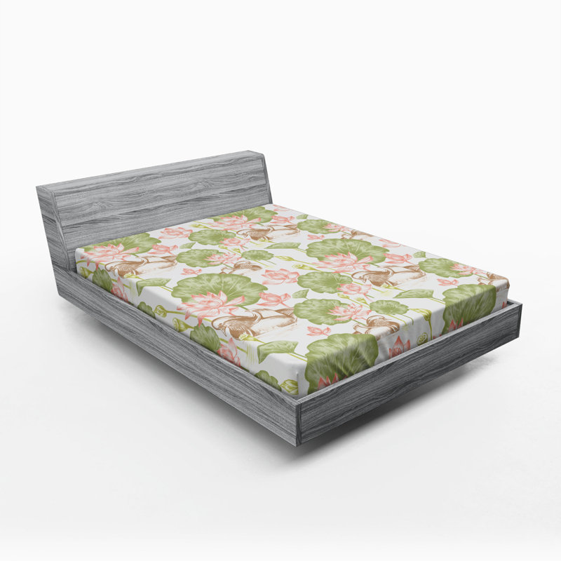 Drap-housse en caoutchouc/fleurs, Drap-housse grand