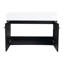 Meuble-lavabo de salle de bain avec lavabo - 36 po, extérieur en châtaignier noir, mobilier mural facile d'entretien inclus, conception élégante-874552391