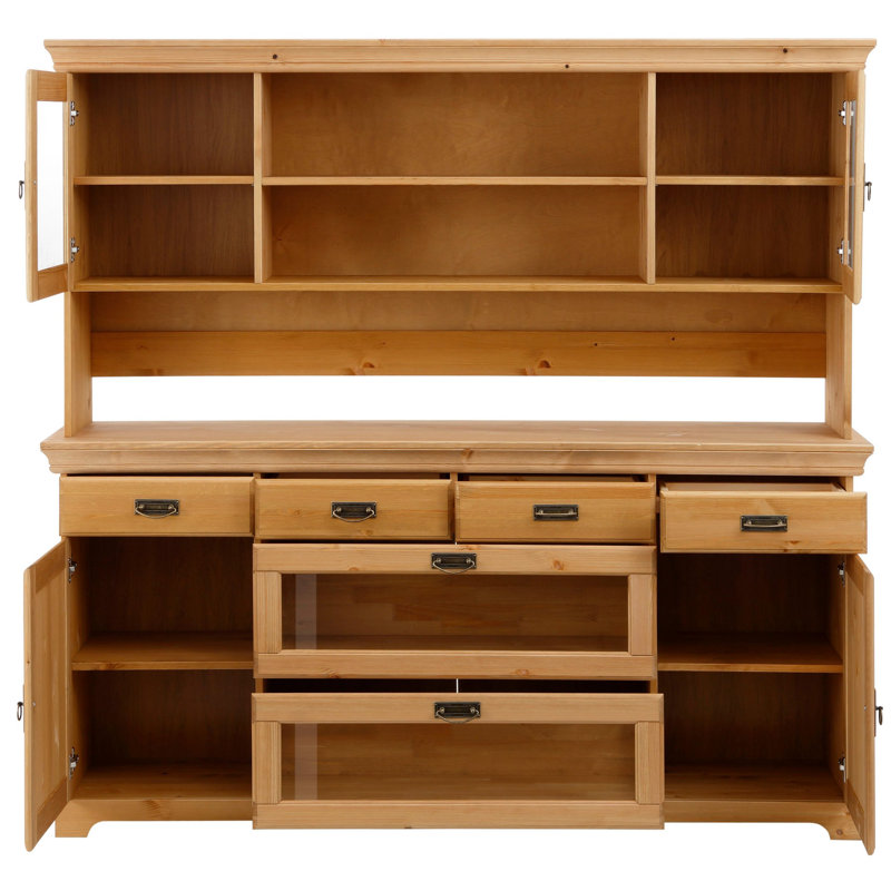 Breindel Dining Hutch Welsh Dresser, Brown Oil