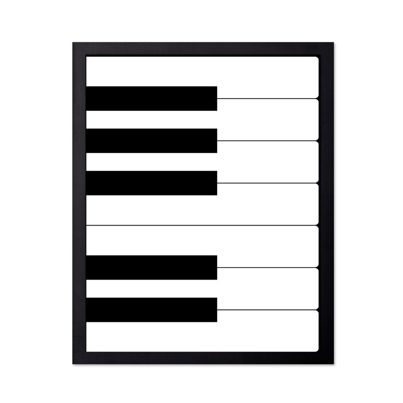 Touches de piano, Unframed, Poster, 12"H x 16"W