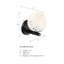 Applique murale en acier Chopin-317507341