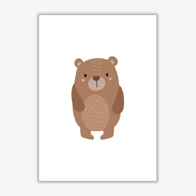 Children's Animals, Bear - Print