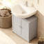 Armoire de salle de bain sous le lavabo avec 2 portes (sans lavabo)-634383134-634383135