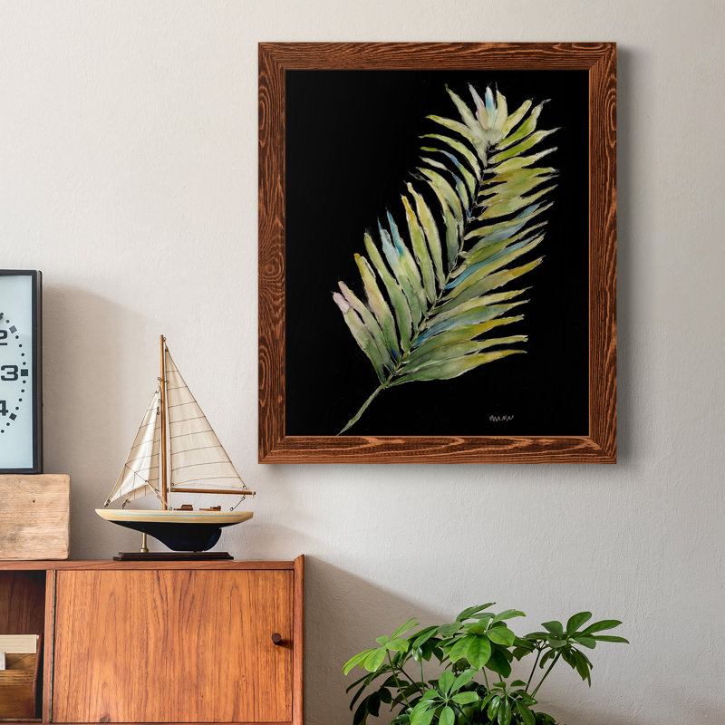 Frond II - reproduction de cadre photo sur papier, H 20 po x l 17 po x P 1,5 po, Papier érable
