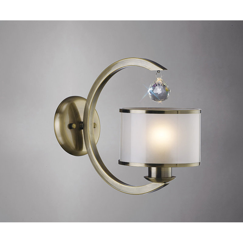 Falmer Armed Sconce, Antique Brass