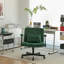 Chaise de bureau Green Velvet Criss Cross