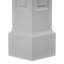 Ensemble de colonne surélevée carrée classique non-effilée en PVC Craftsman, Mission Capital et Mission Base-118136167-118136169